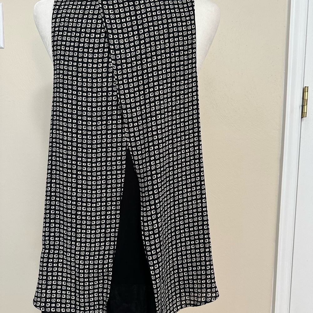 Loft Layered Split Back Patterned Tank Top - image 3